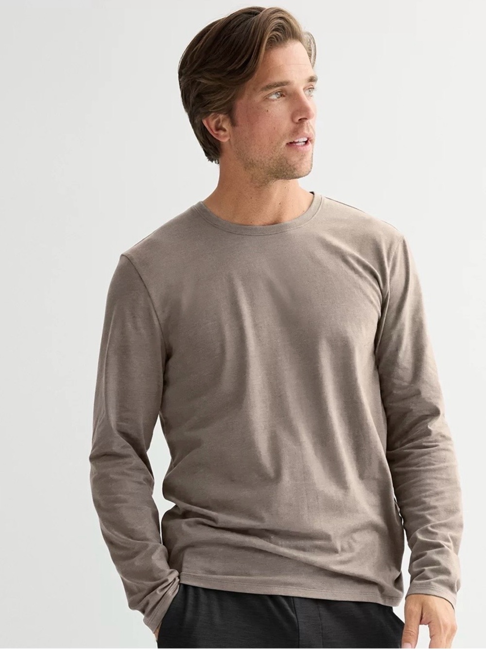 SONOMA Men's Taupe Crewneck Sweater
